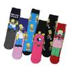 Calcetines de Dibujos Animados para Hombre Nueva Pendiente Seng Algodón Caña Media Calcetas de Película Animada para Mujer Caña Larga Personalizadas Europeas y Americanas Transfronterizas