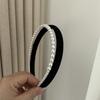 Diadema Estrecha de Doble Capa Satén Perla Elegante Diadema de Doble Capa Perla Destacada de Alta Gama Versátil Accesorios para el Cabello