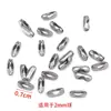 50 Peças Fivela de Cintura com Contas de Aço Inoxidável Fivela de Cintura de Porco Fivela de Corrente de Contas Fivela de Conexão para Colar Pulseira Acessórios de Joias DIY