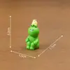 Micro-paisagem Fofa Lendo Comendo Sapo Japonês Boneco Fofo Grânulos Boneca Casa de Bonecas DIY Acessórios Decorativos Pequenos Enfeites