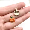Halloween Transfronterizo Amazon Aleación Esmalte Sombrero de Calabaza Bruja Colgante DIY Adorno Colgante Accesorios Mayoreo