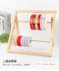 Estante de madera maciza para cintas, estante de almacenamiento para hilo, estante para carretes de cinta, estante para cintas para manualidades DIY en casa, estante de exhibición para área de arte