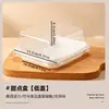 Caja pequeña para postre de pastel de 4 pulgadas caja de embalaje para repostería rueda masa de hojaldre cortada en trozos tiramisú caja de embalaje de pastelería elevada