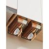Estante para pañuelos de cocina, sin perforaciones, para colgar en el armario, mesa, multifuncional, para guardar rollos de papel, caja de papel, artefacto