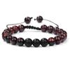 Popular Pulsera Trenzada de Piedra Ojo de Tigre Amarillo Natural de 8 mm para Mujer, Pulsera Hecha a Mano con Cordón Encerado Ajustable, Ágata Jade de Venta Caliente