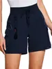 Ropa de Trabajo Transfronteriza Deportes al Aire Libre Pantalones Cortos para Correr de Cintura Alta Secado Rápido Bolsillo Multifuncional Pierna Recta Pantalones Deportivos Casuales para Mujer