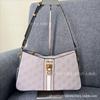 Gs nuevo comercio exterior Apto para todo de alta apariencia moda color liso estampado bolso de axila colgante g stitching adorno colgante bolso de hombro para mujer
