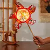 Linternas del Día Nacional y Festival de Medio Otoño 2026 Modelo Nuevo Molinillo de Viento Giratorio Kit de Materiales Hechos a Mano para Niños Linternas de Flores