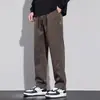 Pantalones Casuales Rectos de Pierna Ancha para Hombre, Nuevos para Primavera y Otoño 2025, Estilo Retro Americano, Holgados, Ropa de Trabajo, Pantalones Largos para Hombre, Modernos