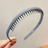 Elegante diadema de cuadros de lunares para mujer, diadema de corona alta para lavarse la cara, diadema para uso diario con dientes, accesorio para el cabello