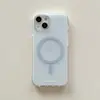 Funda Magnética Macaron de Comercio Exterior para Teléfono Móvil Apple 15promax Color Sólido 14PRO Tendencia 14 Paquete Completo 13