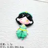 Accesorios de Resina de Princesa Disfrazada de Cuento de Hadas Brillantes Kit de Material para Funda de Teléfono Caja de Almacenamiento de Accesorios para el Cabello con Pegamento de Crema para Niños