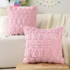 Funda de Cojín Decorativa de Conejito Blanco Pequeño para Pascua de Primavera Fuente Transfronteriza Funda de Cojín para Respaldo de Sofá Decoración Festiva para el Hogar