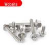 Parafuso de parafuso de flange hexagonal externo de aço inoxidável 304 antiderrapante com dentes M8M10M12 * 20x35x40x50x60mm