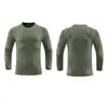 Ropa Deportiva para Hombre Otoño e Invierno Cuello Redondo Fitness Manga Larga Secado Rápido Entrenamiento Running Alta Elasticidad Ajustada Proceso y Personalizado