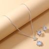 Pendientes de clavícula sencillos, collar de mujer, pendientes, conjunto de dos piezas, novia coreana, súper hada, hilo de boda, accesorios de vestido flash