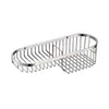 Cesta Redonda Oval de Malha de Aço Inoxidável Cesta de Armazenamento para Banheiro Cesta de Drenagem Acessório para Pendurar no Banheiro Prateleira de Armazenamento para Cozinha e Banheiro Solução de Armazenamento