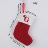 Calcetines Navideños Clásicos de Amor de Hong Kong Letra Roja Calcetines de Navidad Tejidos de Lana Decoración Festiva Colgante Navideño