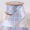 Fita com Estampa de Trevo de Quatro Folhas Luz Suave Acessórios de Cabelo Embalagem de Presente para Flores Chapéu de Palha Laço Fita Colorida de Trevo de Quatro Folhas