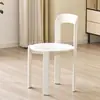 Silla de Comedor Dopamine de Madera Maciza Usada para Espacios Pequeños, Silla Colorida con Respaldo Rey, Silla de Cafetería Simple de Gama Alta Famosa en Internet