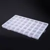 En stock caja de almacenamiento de plástico de 40 compartimentos con tapa DIY para ensartar cuentas arte de uñas joyería caja de almacenamiento se puede personalizar fabricante venta al por mayor
