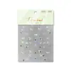 Colección de Pegatinas para Uñas Mariposa: Nuevas Calcomanías Adhesivas para Uñas de Mariposa Blanca Delgadas Flexibles con Relieve de Hada Nuevas de Moda al por Mayor