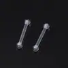 Clavos de Hueso de Oreja Rosca Transparente de Silicona Invisible para Dormir Sin Quitarse los Agujeros de la Oreja para Prevenir el Cierre 1.2mm Cuidado de la Oreja Clavos de Oreja y Aretes