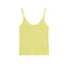 Para Europa y América Transfronterizo 2025 Nueva Ropa de Verano para Mujer Estilo Caliente Simple y Versátil Yoga Deportes Tops de Tirantes de Punto