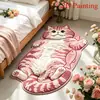 Superventas transfronterizo alfombra suave para mesita de noche de dormitorio visual 3D, tacto suave, amigable con la piel, cachemira sintética, alfombra decorativa fácil de cuidar para sala de estar, mesa de centro