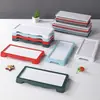 Platos de Mesa para Restaurante Hot Pot, Platos Rectangulares de Melamina Especiales Comerciales Apilables para Carne de Res Cortada Fresca de Chaoshan