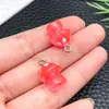 Set Mixto de 9 Setas de Resina Luminosa con Purpurina Fina Colgante Estéreo Colgante Cadena para Teléfono Móvil DIY Cadena de Llaves Accesorios para Joyería