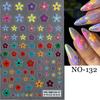 2023 pailixi nuevas pegatinas para uñas verano nubes de fantasía flores estrellas graffiti pegatinas traseras para uñas