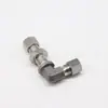 Conector de Tubo em Ângulo Reto Tipo Encaixe Prensado, Cotovelo Hidráulico de Aço Carbono Tipo Prensado para Montagem em Painel, Jb966 para Montagem em Painel
