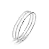 Pulsera de Plata para Mujer Tres Vidas Tres Mundos Plata Pura 9999 Pulsera de Plata de Ley Moda para Mujer como Regalo de San Valentín para Novia