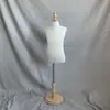 Adereços de Modelo Infantil, Manequim de Meio Corpo Coberto com Tecido, Alfinetável, para Exibição em Loja de Roupas Infantis, Manequim de Corte de Vestuário, Espuma