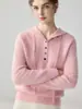 ¡Estilo simple y casual! Suéter de cachemira holgado para mujer con cuello de media cremallera con capucha, sudadera de punto acanalado, camiseta básica elegante y estilizada