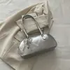 Novo Design Exclusivo Verão 2026 Estilo Coreano Moda Bolsa de Mão Texturizada Bolsa Bowling Versátil para Mulheres Ombro Transversal