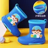 Direto do FabricanteBotas de Chuva Infantis para Meninos e Meninas Maiores, Botas de Chuva Fofas de Desenho Animado, Sapatos de Borracha Impermeáveis para Alunos do Ensino Fundamental