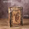 Caixa de Armazenamento Retro em Forma de Livro Artificial Decoração de Mesa Multifuncional Adereços de Fotografia Artesanato