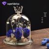 Estilo europeu DIY criativo transparente coroa de vidro tampa flor tampa bolo tampa micro paisagem vaso fábrica vendas diretas