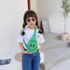Nueva Moda Bolsa Infantil Linda Sonriente Letra Estampada Bolso Pequeño Cruzado Niños y Niñas Salir Merienda Bolso de Hombro