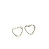 Zhongxing New 14K Gap Ear Buckle Brincos Cross-border Brincos Prata 925 Brincos Orelha Buckle Coração em forma de Orelha Buckle Simples