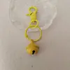 Color Hebilla de Perro Campana Accesorios Colgantes para Llaves diy Hecho a Mano Pintura Metal Joyería Color Caramelo Bolsa Colgante Pequeño