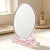 Shunxin Espejo de Plástico Ovalado Espejo de Maquillaje Espejo de Mesa Espejo de Escritorio Espejo de Doble Cara Espejo de Maquillaje Espejo de Escritorio Espejo de Doble Cara