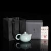 Tetera Ruyao Xishi Tetera Jingdezhen para Preparar Té Tetera Individual Cerámica Vintage Celadón Agrietado Juego de Té Regalo de Negocio Lujo Ligero