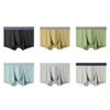 50 cuecas boxer masculinas de algodão peça única respirável calças boxer largas plus size algodão entrepernas antibacteriano cueca masculina