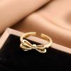 Anillo de Cobre Electrochapado en Oro Real para Mujer Nicho de Lujo de Gama Alta Accesible Anillo Abierto que No se Desvanece Ins Venta al por Mayor Sudeste Asiático Transfronterizo