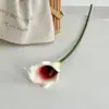 Flor de calla artificial táctil de PU para decoración de arreglos florales de sala de estar, ramo de boda, material de flor artificial, accesorio de fotografía