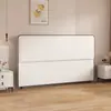 Cabecero Moderno Minimalista de Estilo Extremadamente Estrecho, Se Vende por Separado, Panel de Respaldo de Madera Maciza, Modelo Ultradelgado, Cabecero Integrado de Pie Tapizado Suave con Piel de Garra de Gato