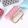 Mini Billetera de Metal con Patrón Geométrico Retro, Pequeña Cartera para Guardar Monedas y Llaves de Mujer, Bolsa de Regalo para Eventos